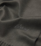 Brioni cashmere fringed scarf (British brand)