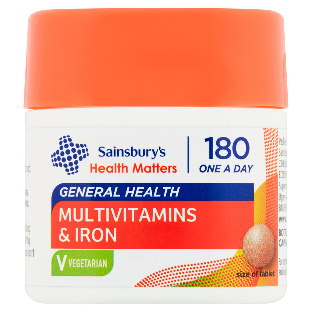 Sainsbury's Multivitamins & Iron x180