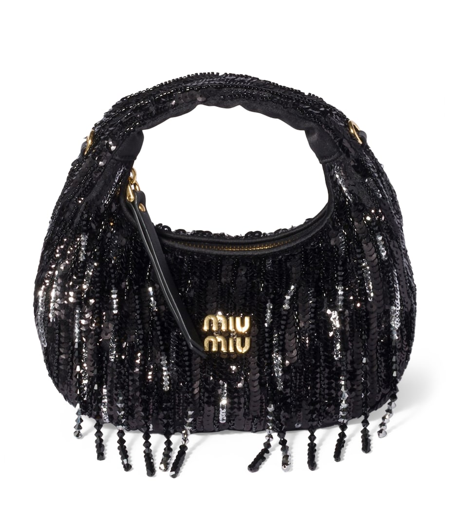 Miu Miu Wander bag with sequins and beaded tassels (British brand)
