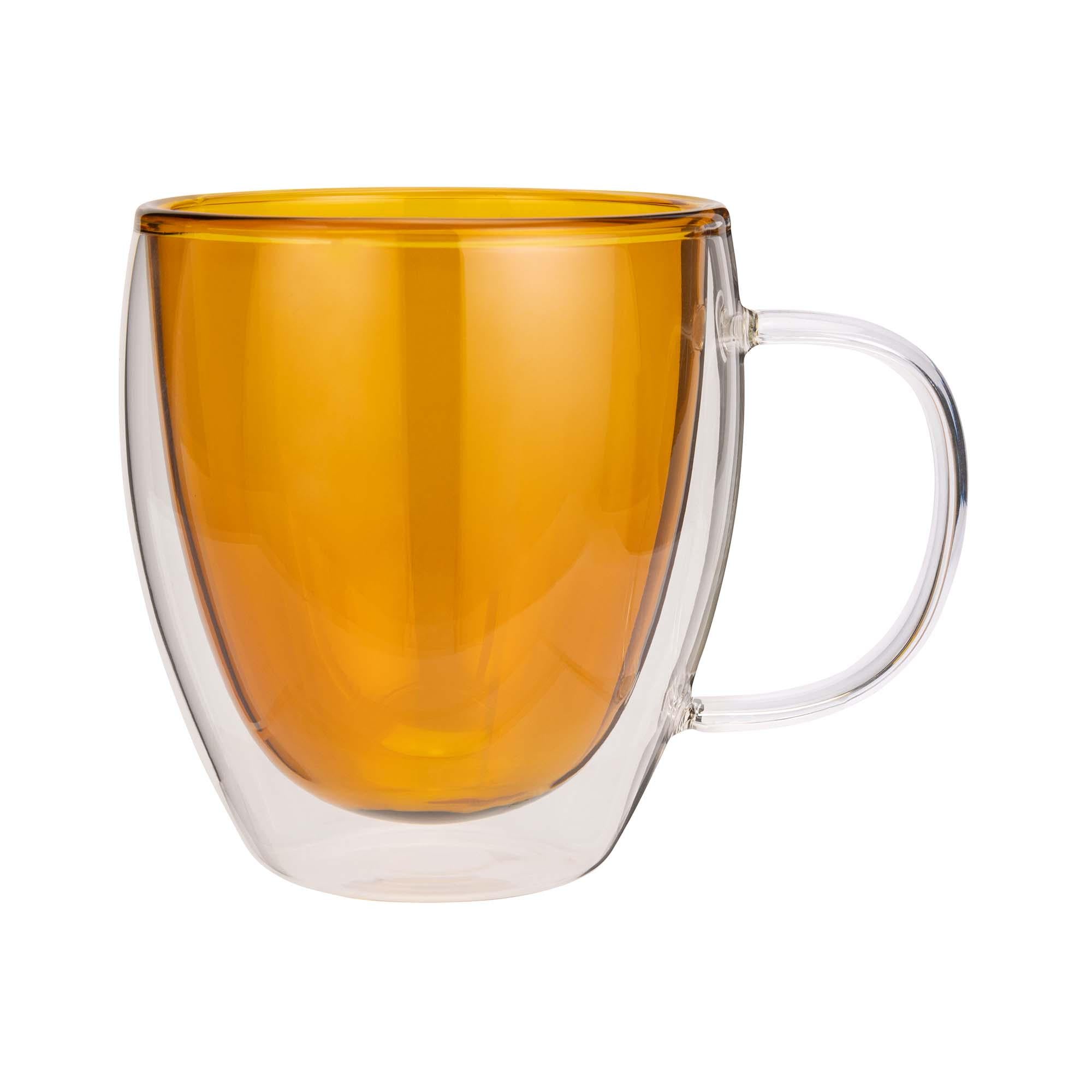 Habitat Double Walled Coffee Cup Amber GOODS Sainsburys   