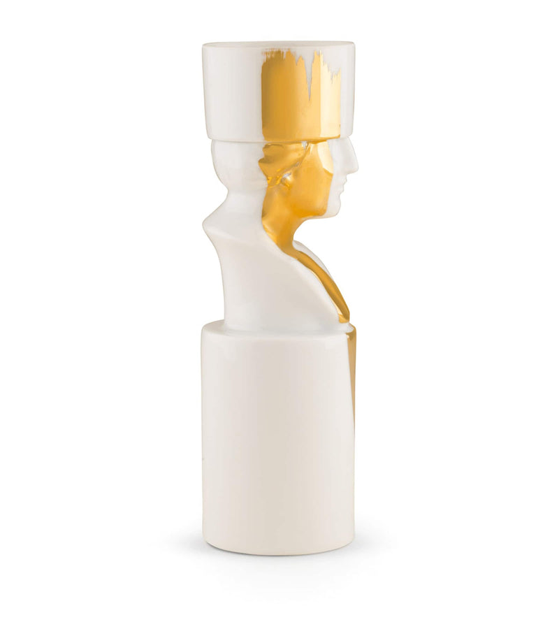 GINORI 1735 Porcelain L'Amazzone Candle Holder, UK version
