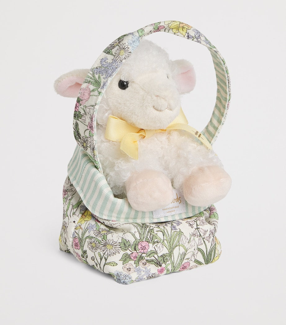 Harrods Plush Lamb in a Bag (19cm)
