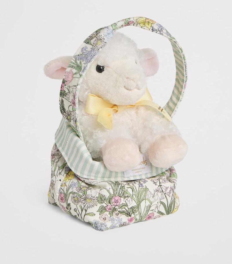 Harrods Plush Lamb in a Bag (19cm)