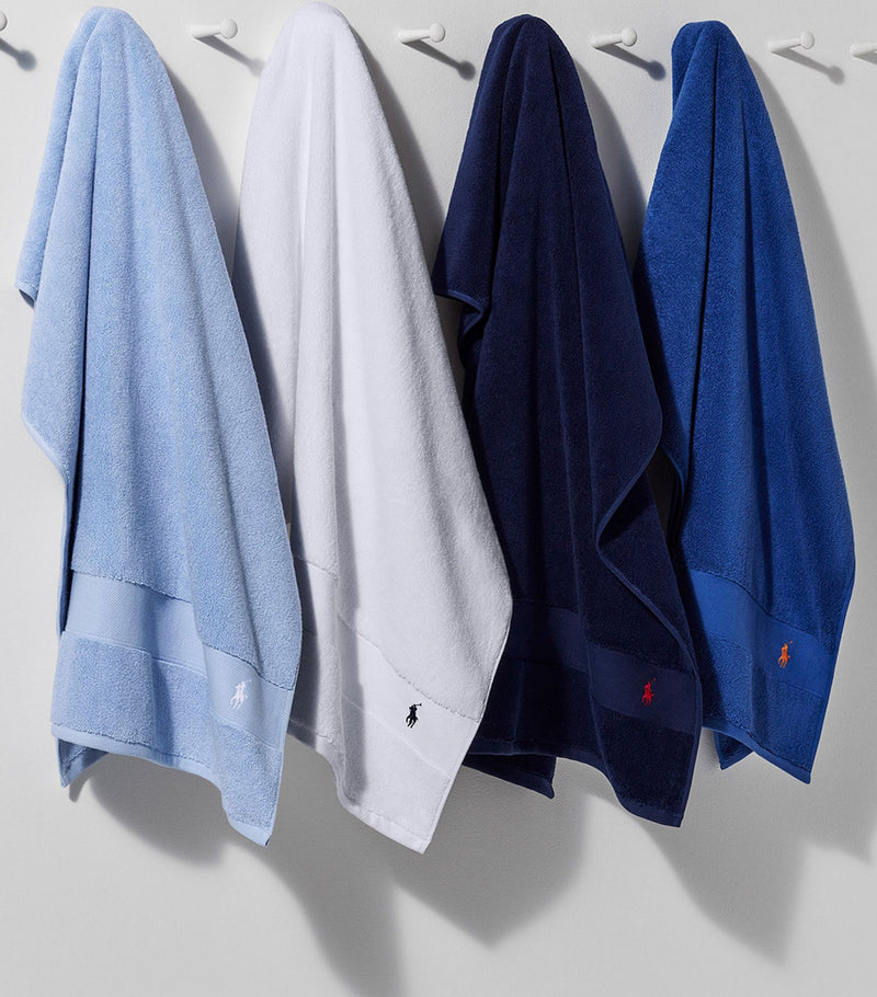 Ralph Lauren Polo Player guest towel 40cm x 75cm, imported from the UK