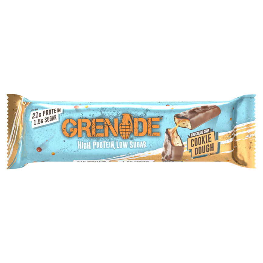 Grenade Grenade Chocolate Chip Cookie Dough Flavour 60g GOODS ASDA   