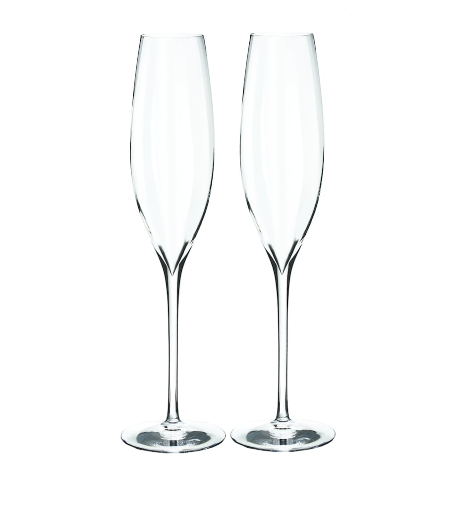 Waterford elegance optic Champagne flutes 300ml (British brand)