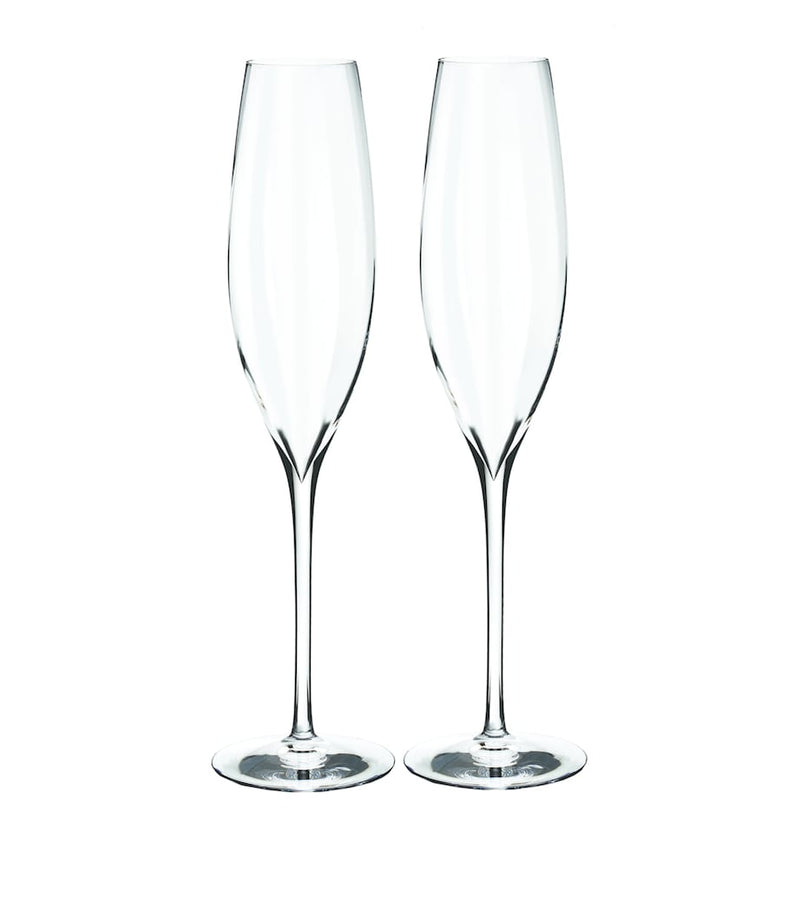 Waterford elegance optic Champagne flutes 300ml (British brand)