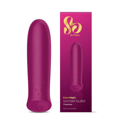 Superdrug So Divine Date Night Wonder Bullet Rechargeable Vibrator 11 Functions- Buy online at McGrocer