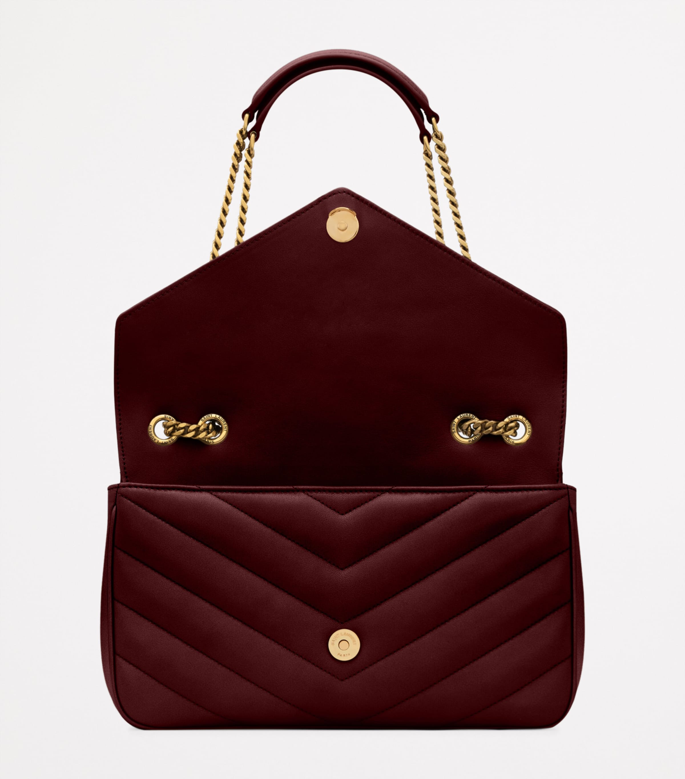 Saint Laurent Loulou shoulder bag matelassé leather, UK version