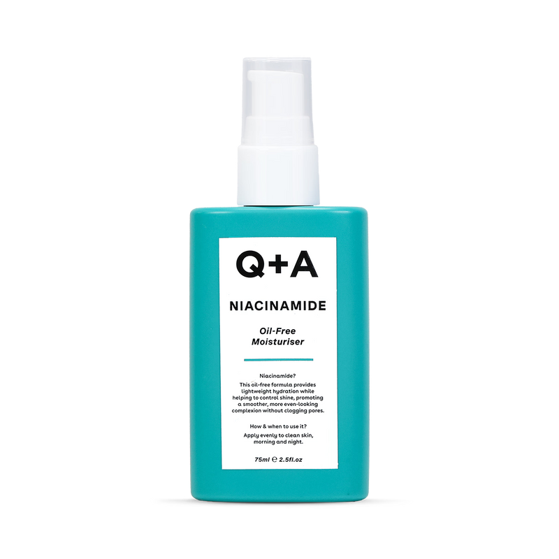 Q+A Niacinamide Oil-Free Moisturiser 75 ml, imported from the UK
