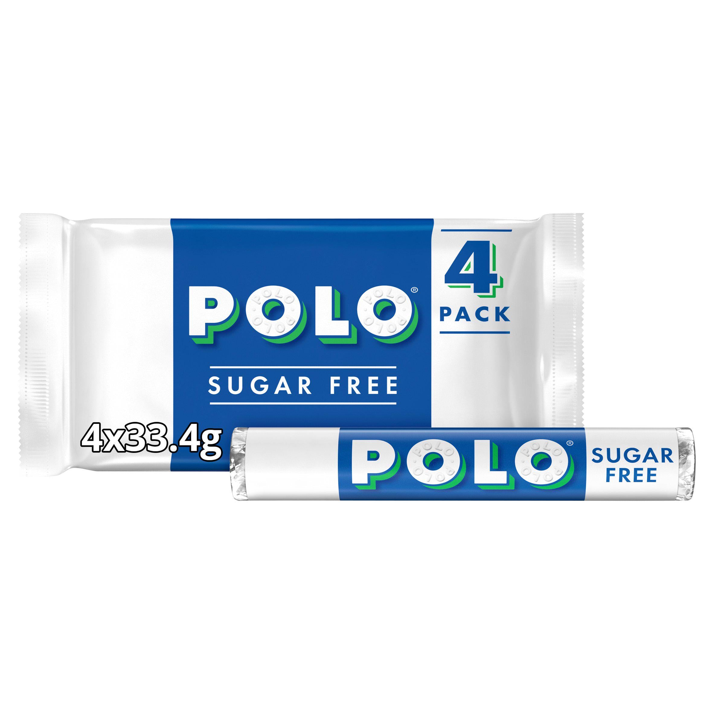 Polo Sugar Free Mints Roll Multipack 4x33.4g Mints & chewing gums Sainsburys   