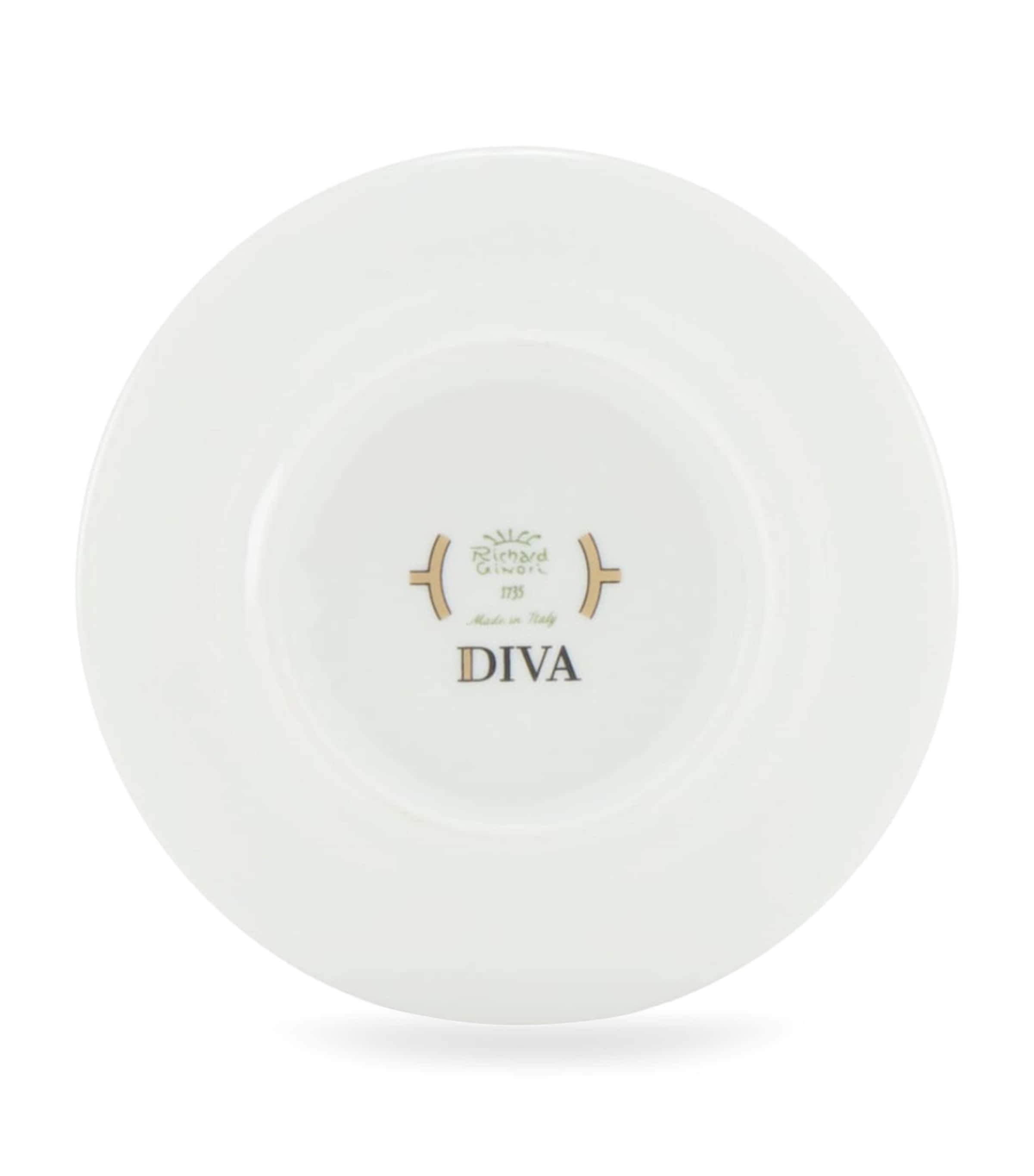 GINORI 1735 porcelain Colonna Diva coffee saucer 12.5cm, UK version
