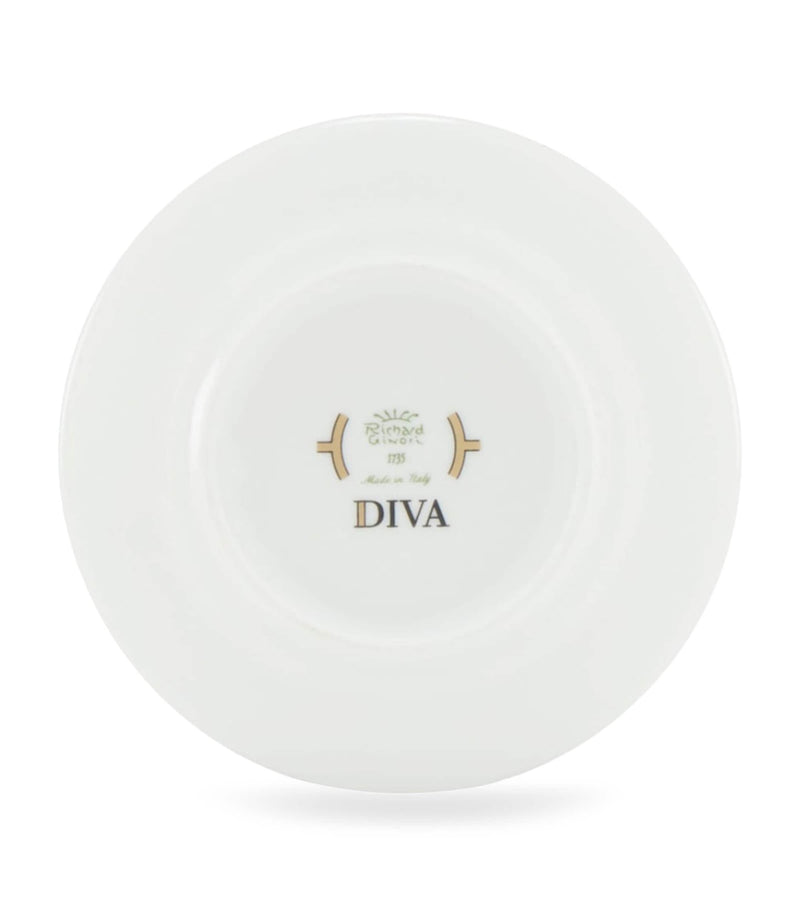 GINORI 1735 porcelain Colonna Diva coffee saucer 12.5cm, UK version