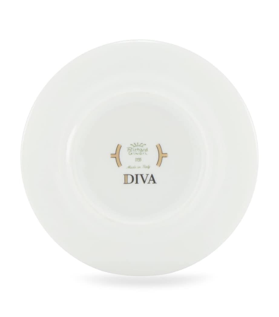 GINORI 1735 porcelain Colonna Diva coffee saucer 12.5cm, UK version