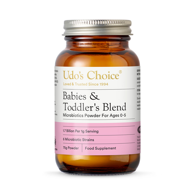 Holland & Barrett Udo's Choice Probiotics Babies & Toddlers Blend Probiotic Powder 75g- Buy online at McGrocer