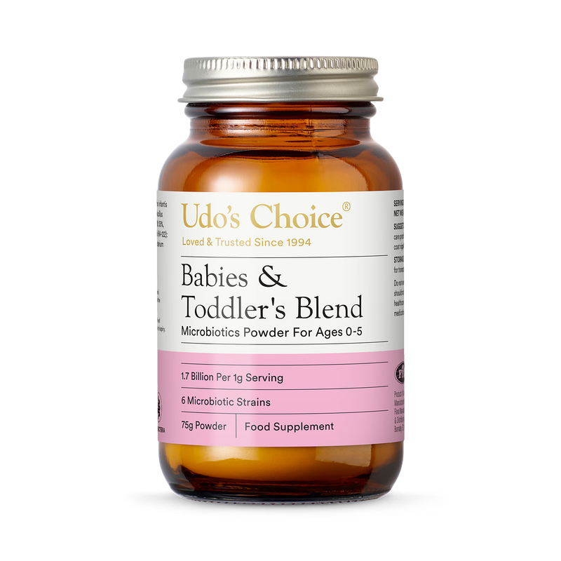 Udo's Choice probiotic powder Babies & Toddlers Blend 75g (British brand)