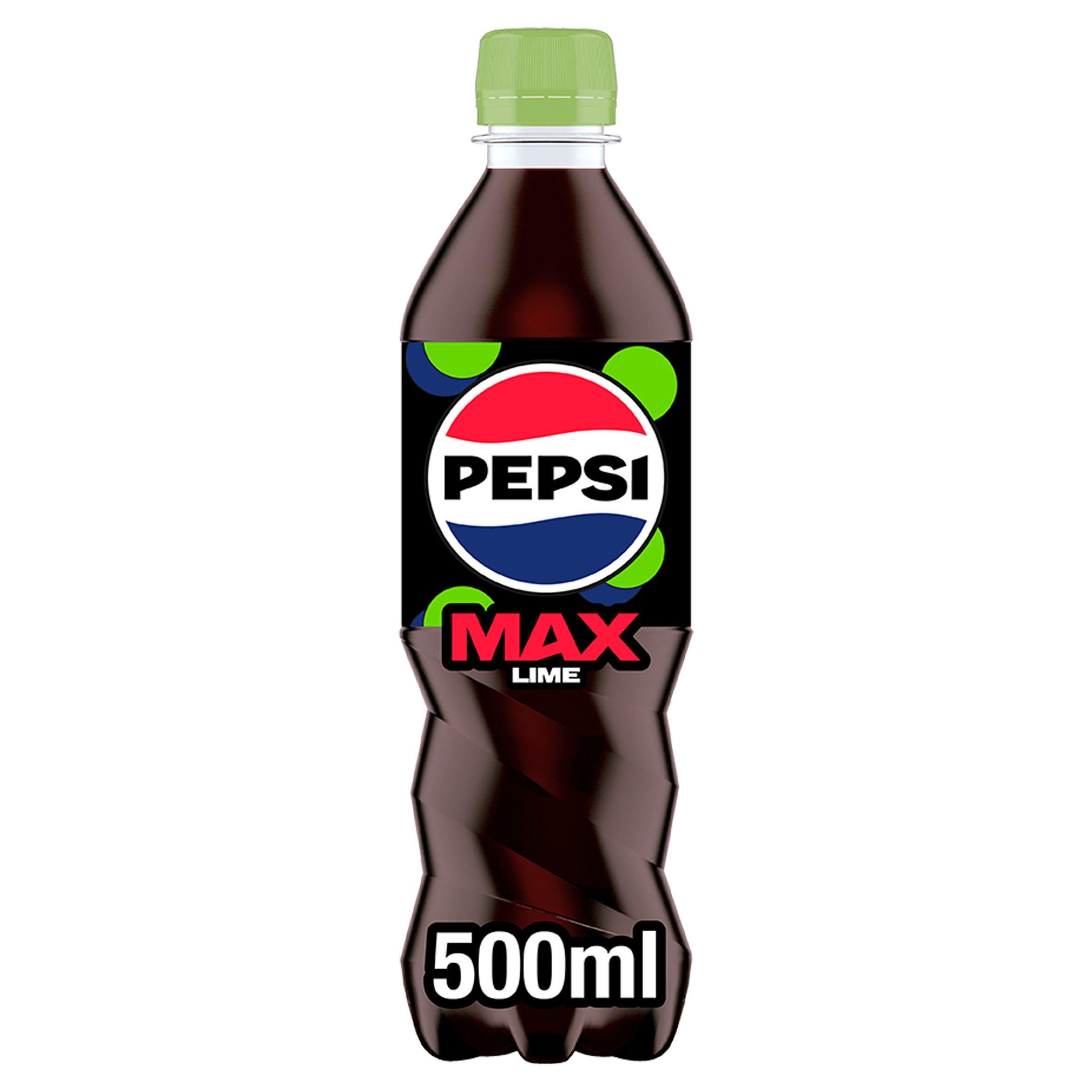 Pepsi Max Lime No Sugar Cola Bottle 500ml GOODS Sainsburys   