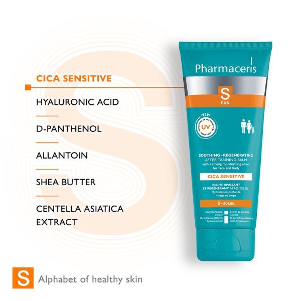 Pharmaceris aftersun balm Cica Sensitive 200ml, UK version