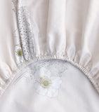 Yves Delorme Corolles Double Fitted Sheet 140cm x 200cm (British brand)