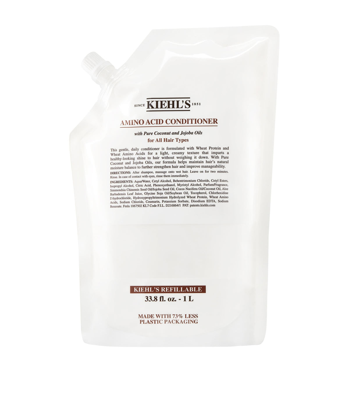 Kiehl's amino acid hair conditioner refill 1L, UK version