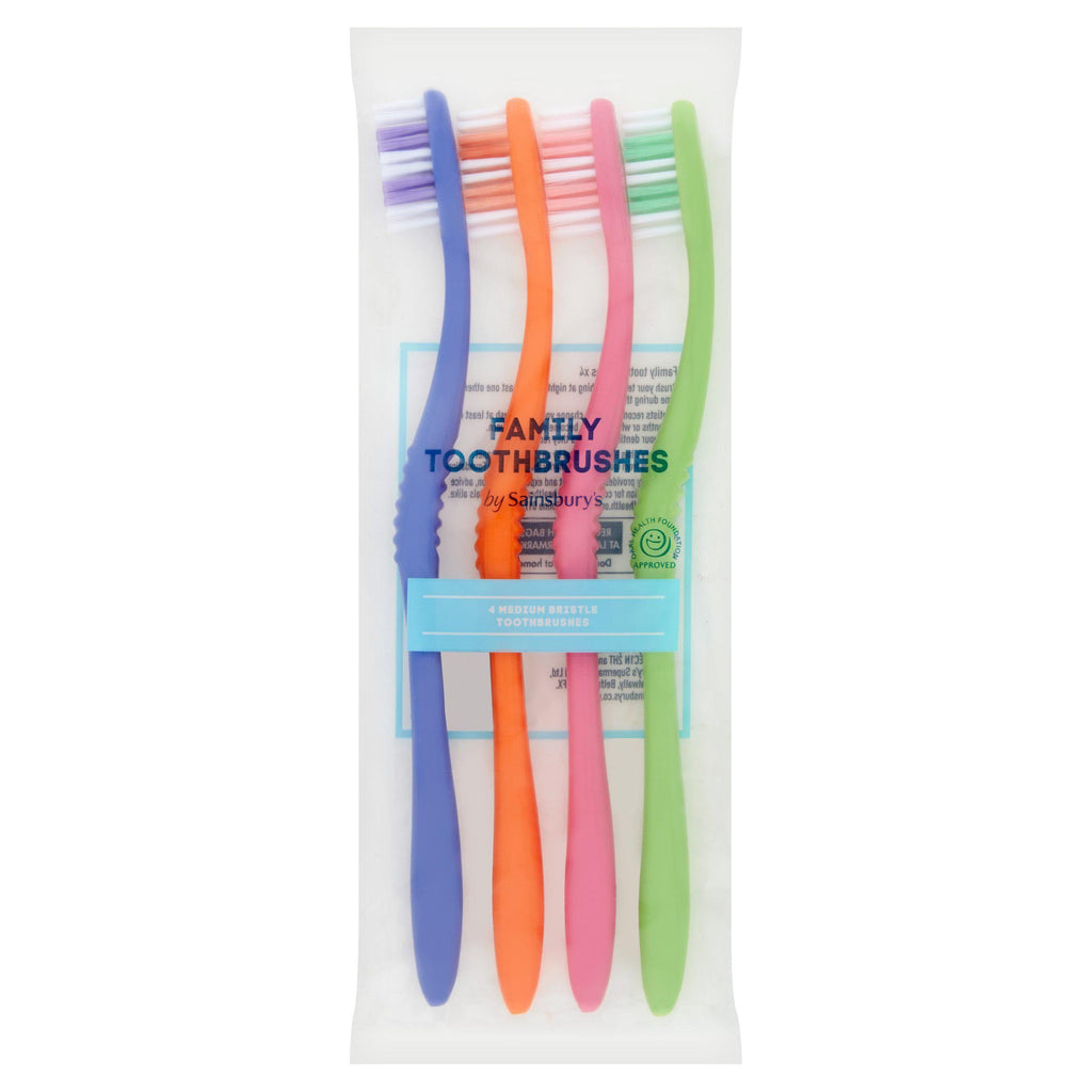 Sainsbury's OraCare Medium Toothbrushes x4