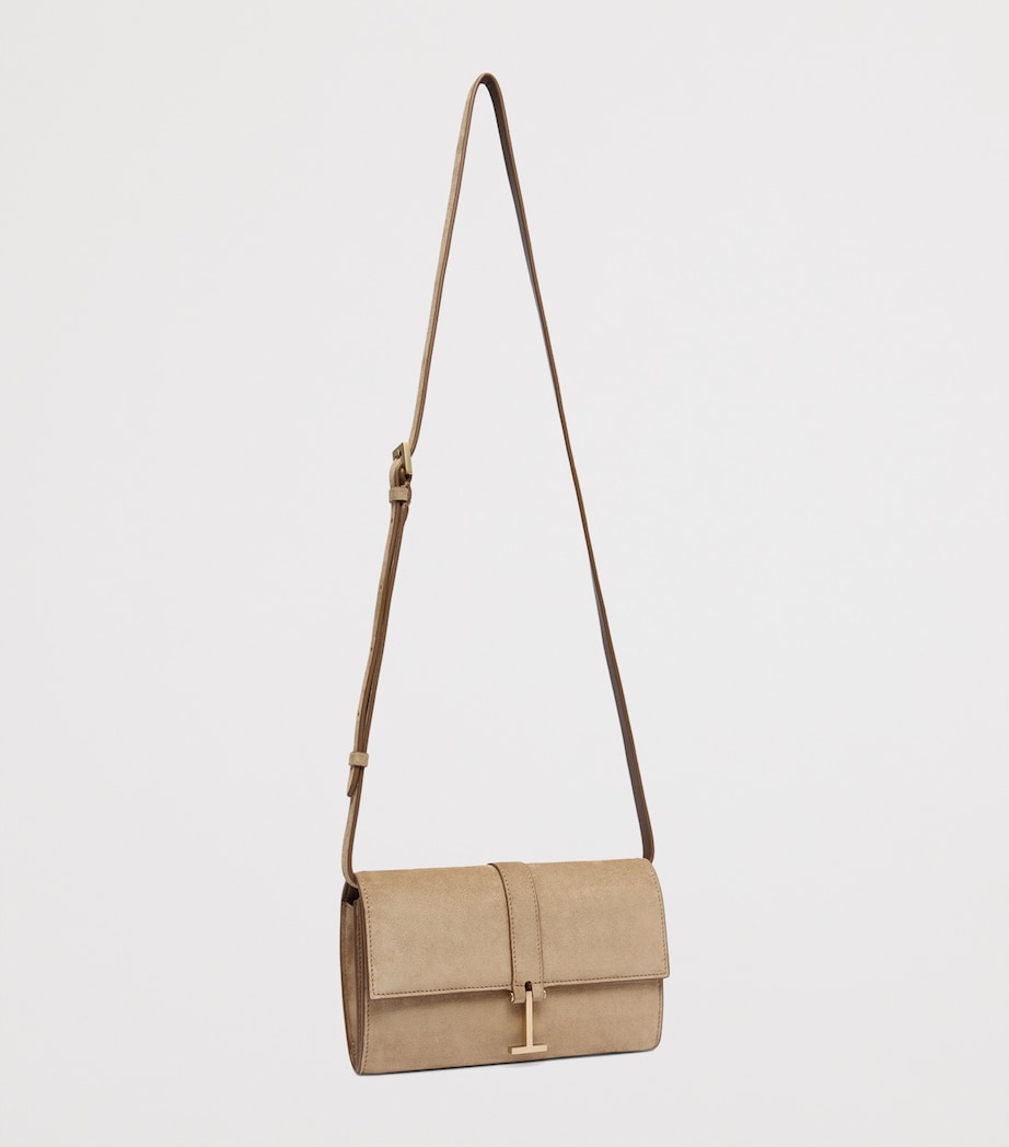 TOM FORD suede wallet with strap, UK version