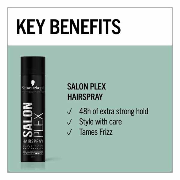 Schwarzkopf Styling Salon Plex Hair Spray 400ml GOODS Superdrug   