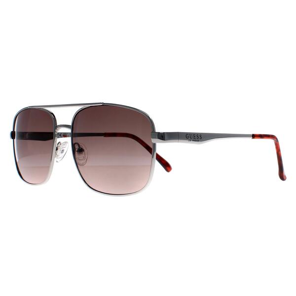 Guess GF0211 silver aviator sunglasses (British brand)