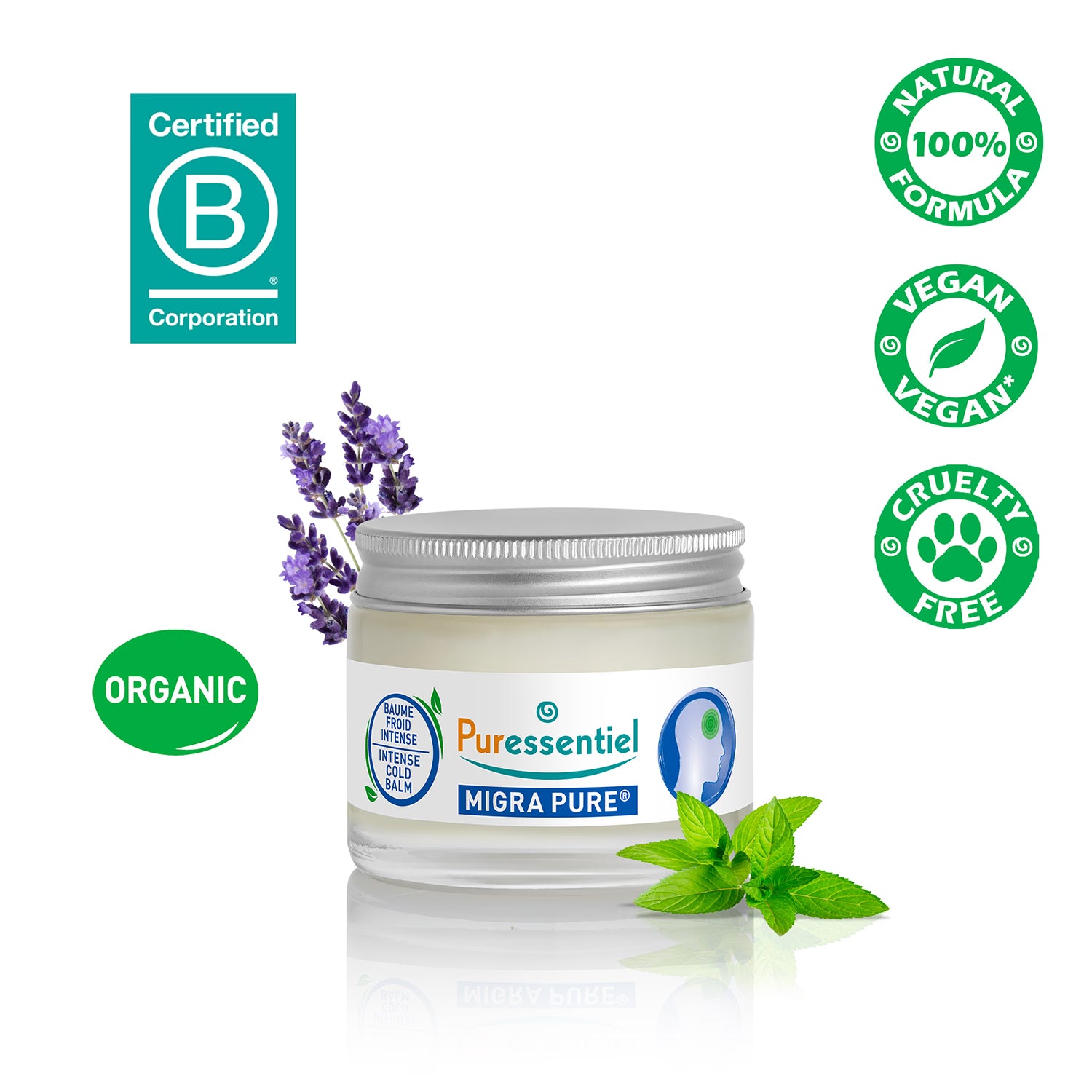 Puressentiel Migra Pure Intense Cold Balm 20 ml - British product