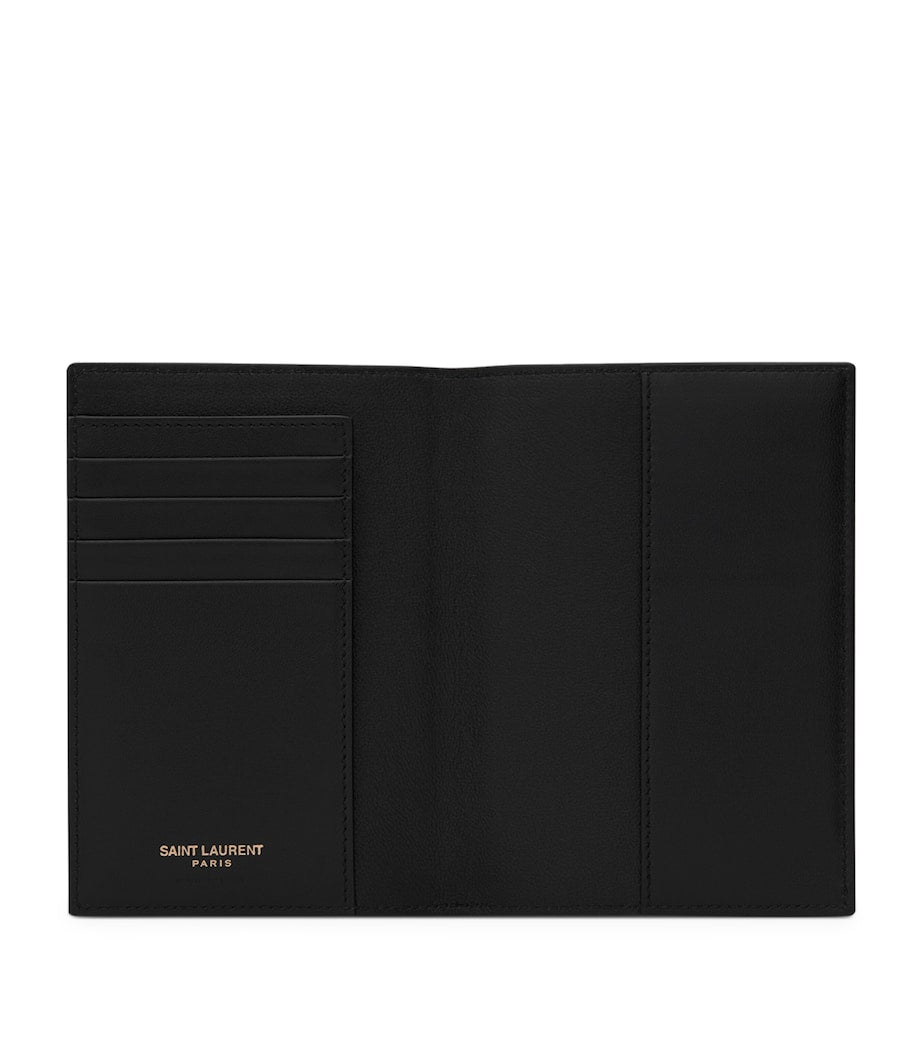 Saint Laurent passport holder with multiple card slots, UK version