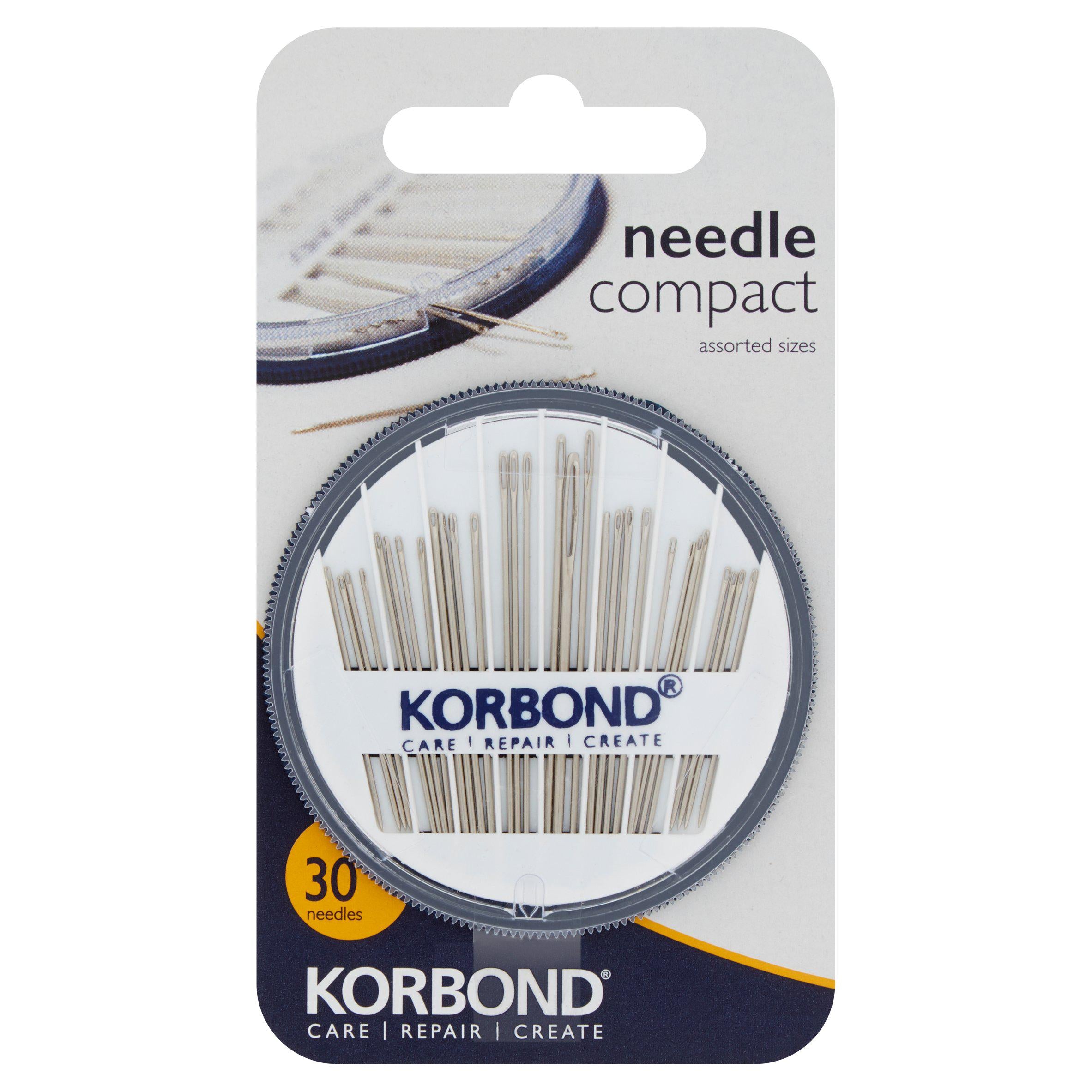 Korbond Care & Repair Needle Compact 30 Pieces GOODS Sainsburys   