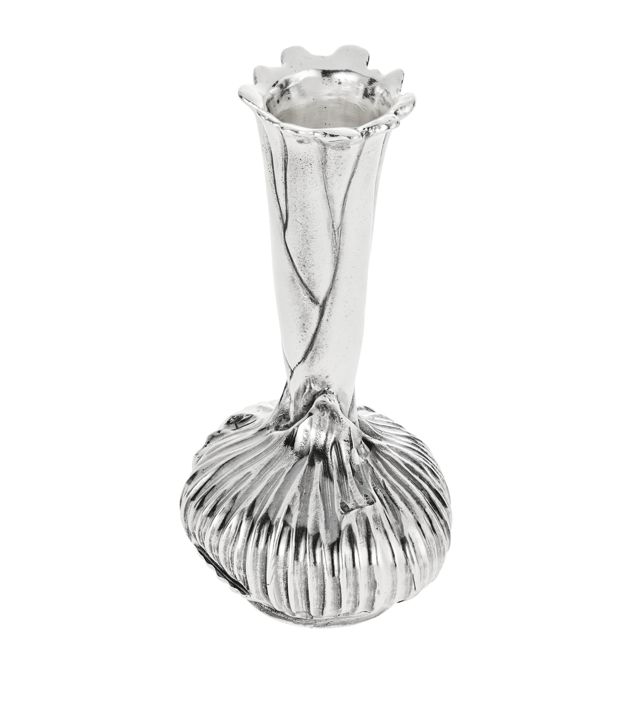 Christofle silver-plated onion vase 10.5cm - British product