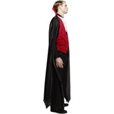 Fever adult vampire costume with waistcoat and cape (British brand)