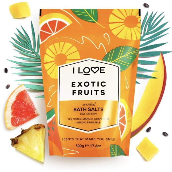 I Love Exotic Fruits Scented Bath Salts 500g