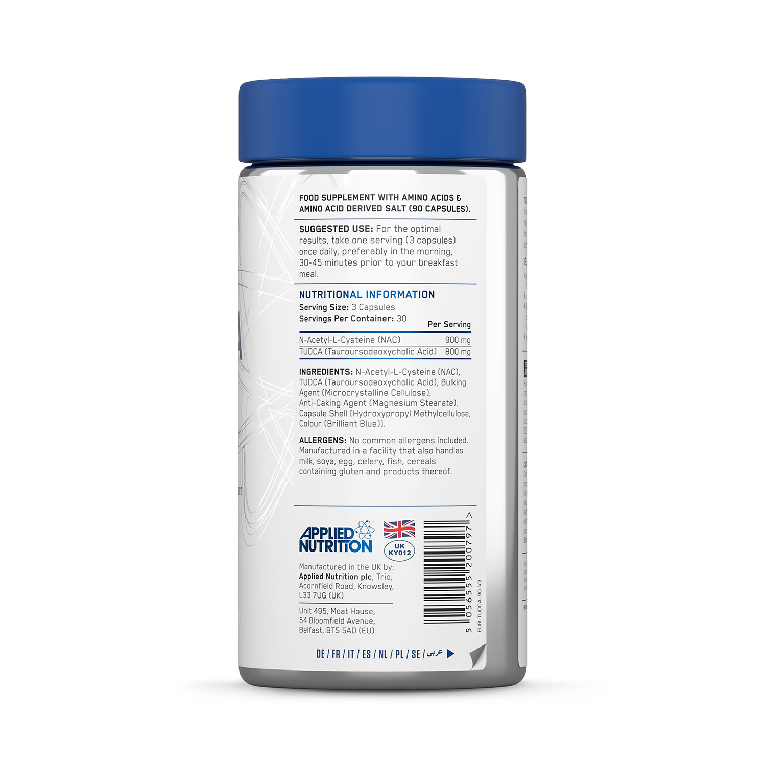 Liver supplement TUDCA NAC 90 capsules (British brand)