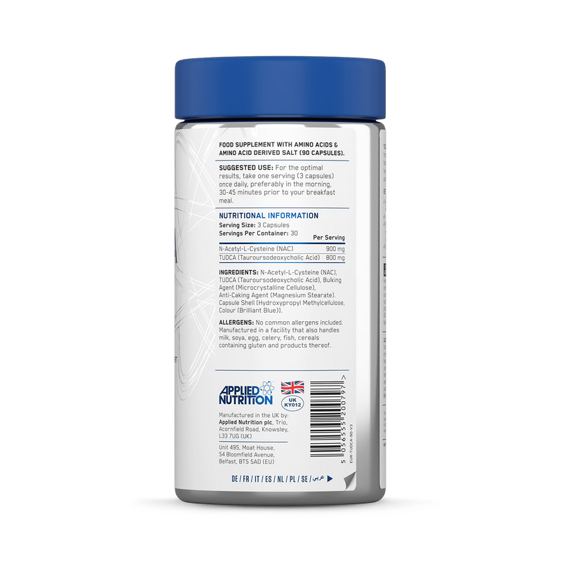 Liver supplement TUDCA NAC 90 capsules (British brand)