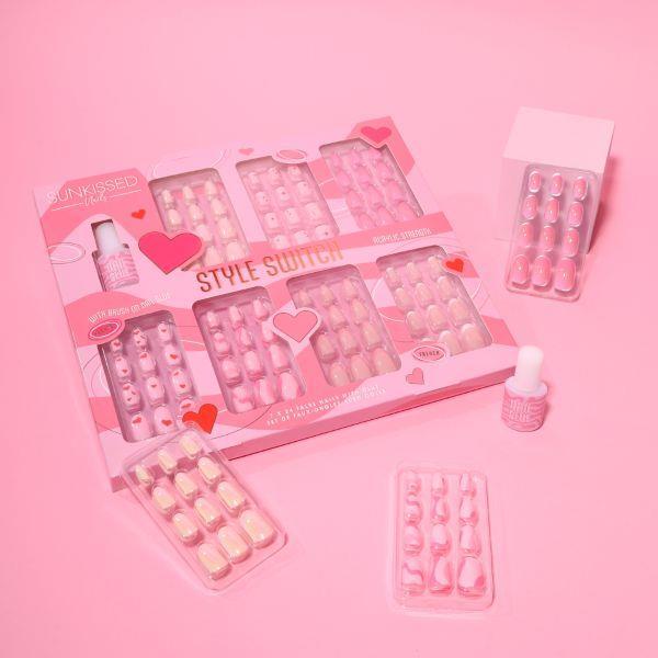 Sunkissed Style Switch false nails gift set, imported from the UK