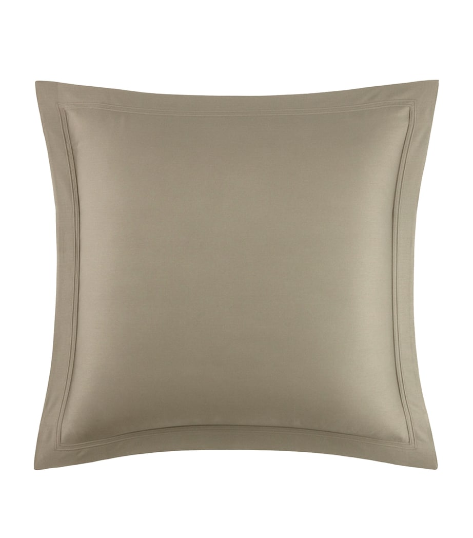 Yves Delorme Triomphe Kaki square Oxford pillowcase 65cm, imported from the UK
