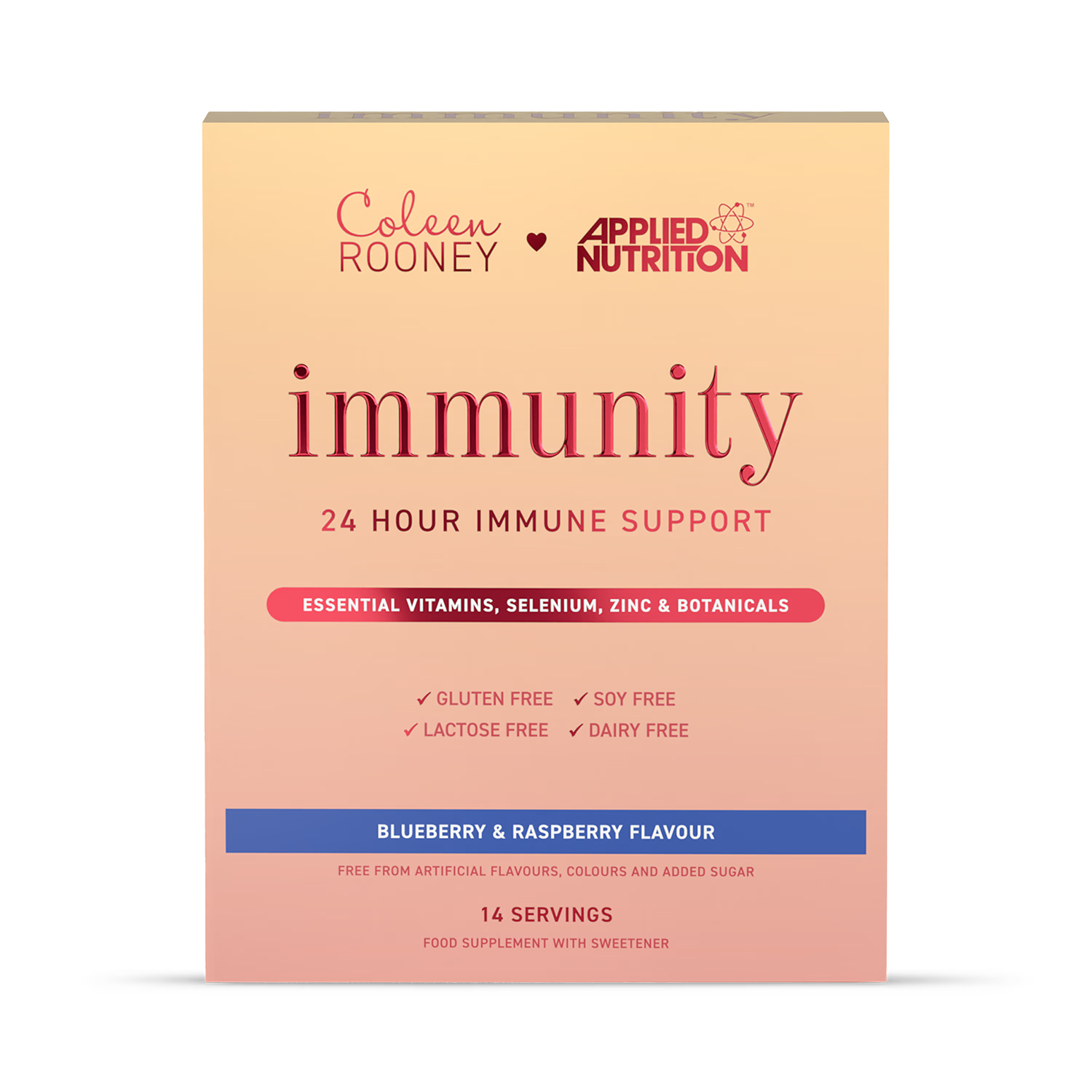 Applied Nutrition Immunity Support Powder Sticks Blueberry and Raspberry Flavor 14 x 5g Sachets - British product