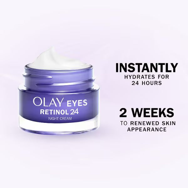 Olay Retinol24 Night Eye Cream 15ml, imported from the UK