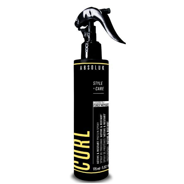 Spray de proteínas para rizos Absoluk Active Restart 175 ml - Producto británico