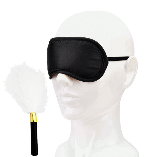 Bound to Play eye mask and feather tickler kit - British product