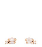 Suzanne Kalan rose gold diamond earrings, imported from the UK