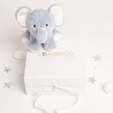 Babbico Gift Boxed Eddie The Elephant Blue Soft Plush Toy GOODS Superdrug   