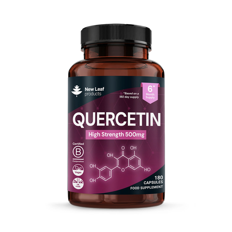 New Leaf Products Quercetin Capsules 500mg 180 capsules - British product