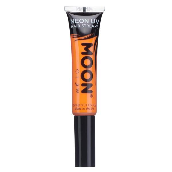 Moon Glow Neon UV Hair Streaks Intense Orange, imported from the UK