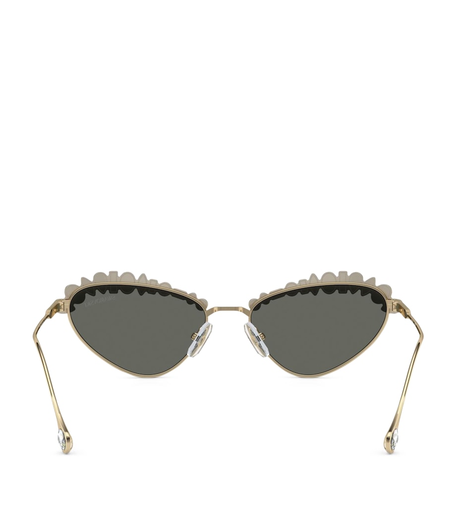 Swarovski crystal-embellished cat-eye sunglasses - British product