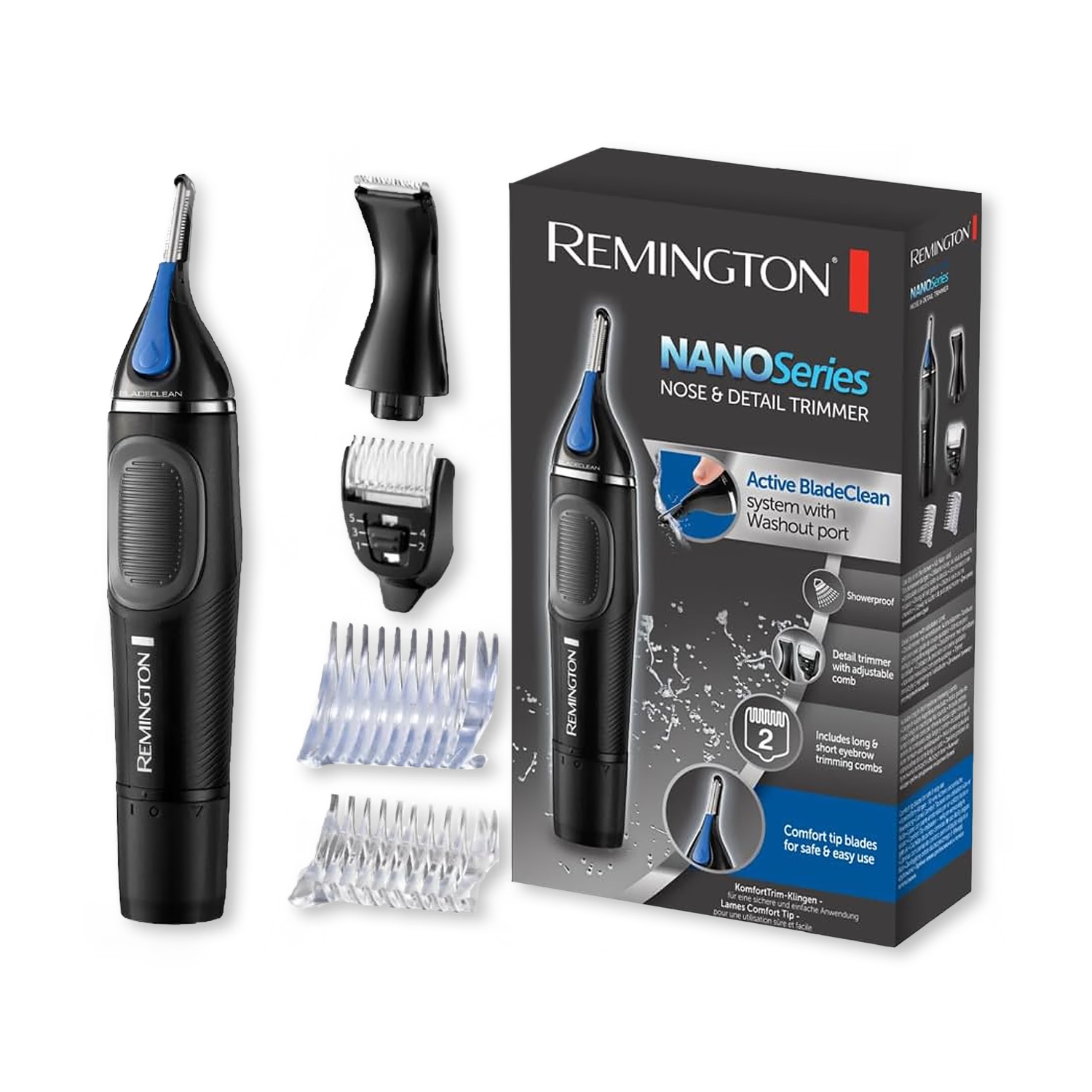 Remington Nano Nose & Ear Trimmer NE3850, imported from the UK