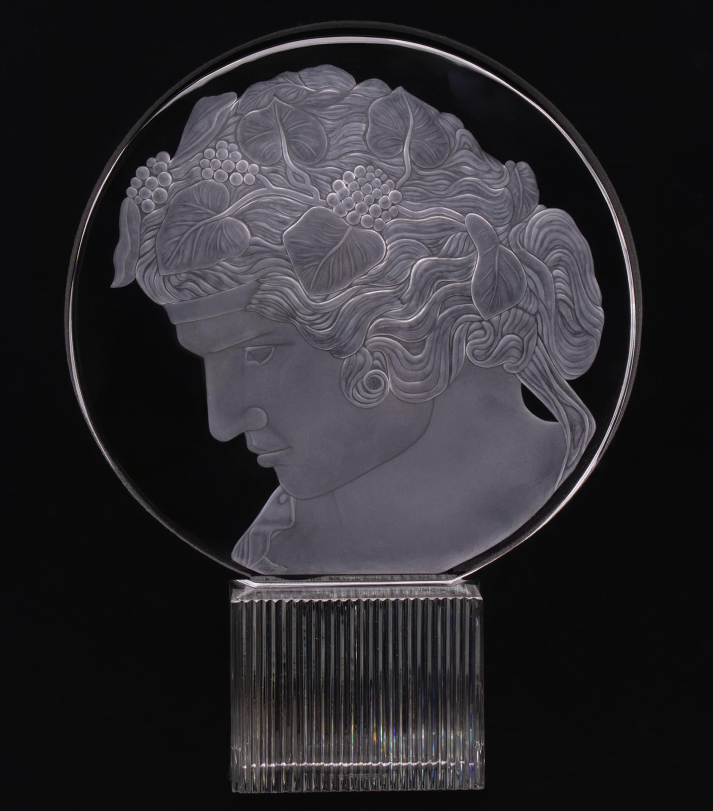 Wedgwood crystal Bacchus statue 39cm (British brand)