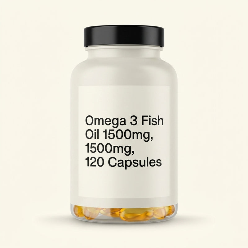 Holland & Barrett Omega 3 Fish Oil 1500mg 120 Capsules, imported from the UK